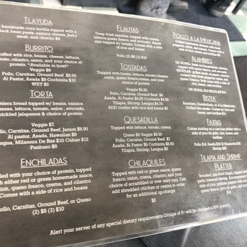 El Huarache - Menu - Mexican Near Me - Holland, Michigan