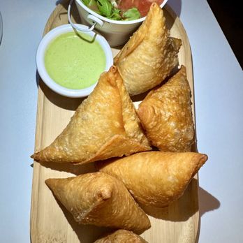 Albi Kitchen - Flight of Sambusas ($19): Buffalo Chicken (my personal fave), Beef & Philly Cheesesteak. All were SENSATIONAL! - Desserts Near Me - Minneapolis, Minnesota Albi Kitchen - Flight of Sambusas ($19): Buffalo Chicken (my personal fave), Beef & Philly Cheesesteak. All were SENSATIONAL! - Desserts Near Me - Minneapolis, Minnesota