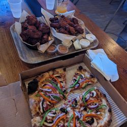 Pizza and wings