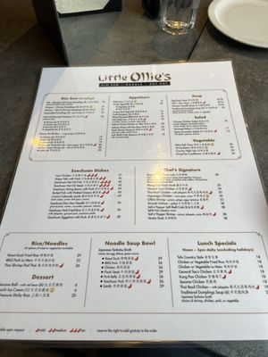 Menu photo 1 Little Ollies Aspen, CO