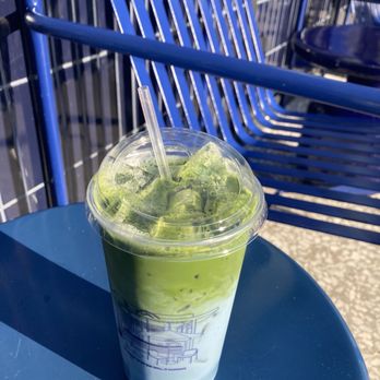 Chamberlain Coffee - Iced blue matcha latte large - Coffee & Tea Near Me - Los Angeles, California