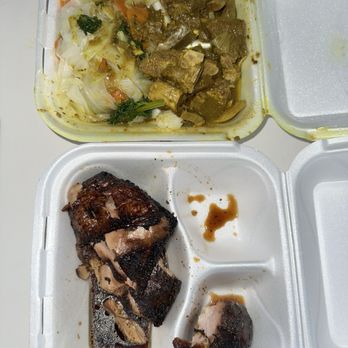Coconutz Fusion Cafe - Curry goat with veggies and Jerk Chicken - Caribbean Near Me - Miramar, Florida Coconutz Fusion Cafe - Curry goat with veggies and Jerk Chicken - Caribbean Near Me - Miramar, Florida