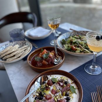 Anise Wine Bar- The Village Dallas - Whipped ricotta, yellowfin tuna, and fattoush salad - Wine Bars Near Me - Dallas, Texas