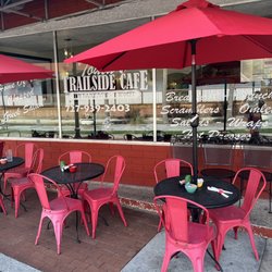 Toula's Trailside Cafe - Outdoor seating at Toula's.