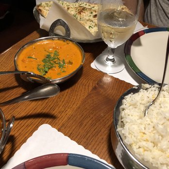 Bombay House - Chicken tikka masala with garlic naan. Would absolutely recommend if it's your first time having Indian food. - Indian Near Me - Provo, Utah