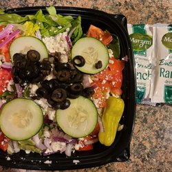 Hungry Howie's Pizza - Greek Salad w/Ranch dressing
