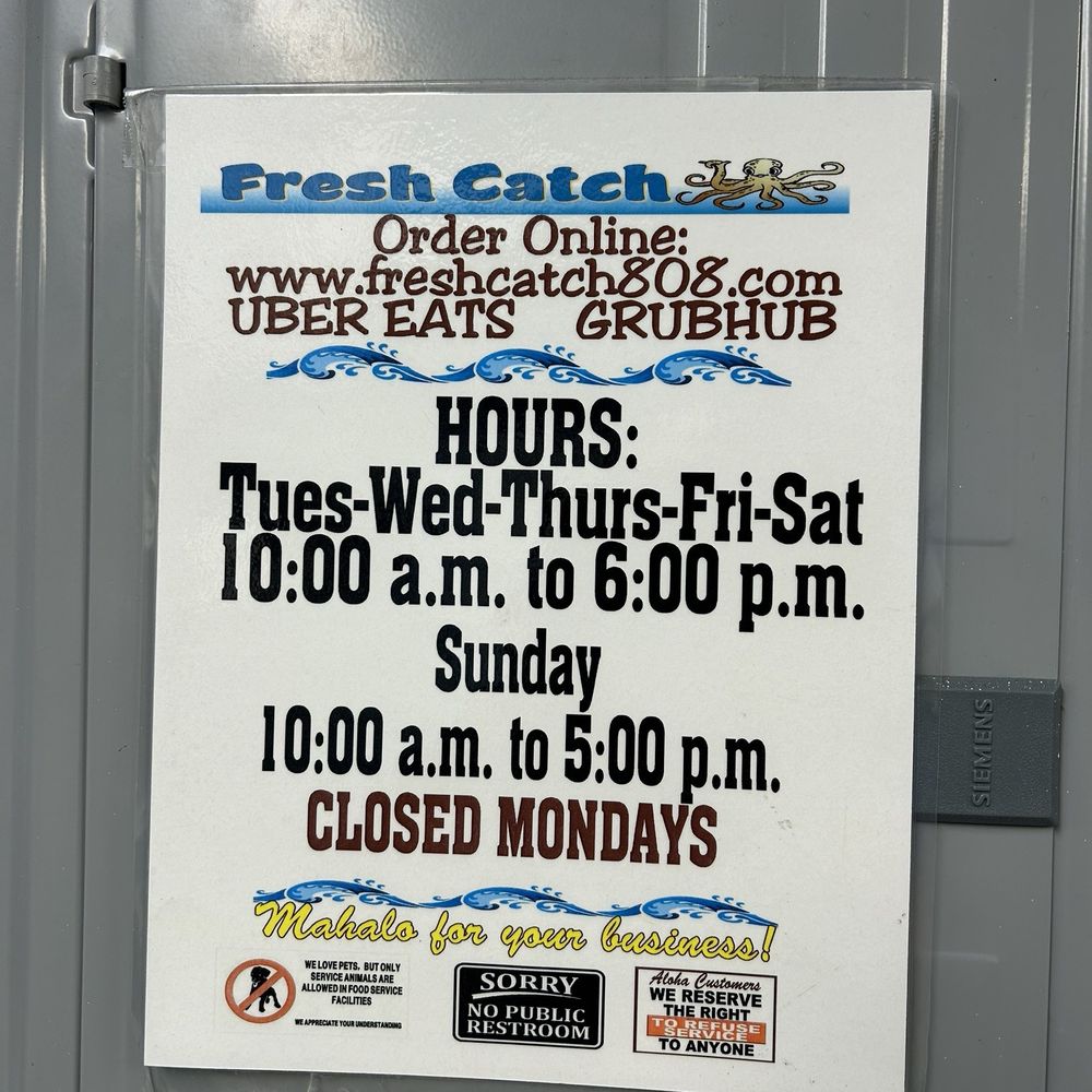 Fresh Catch - Hawaiian Near Me - Honolulu, Hawaii Fresh Catch - Hawaiian Near Me - Honolulu, Hawaii