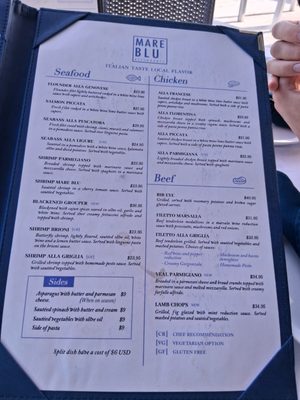Menu photo 2 Mare Blu Ristorante Sonora, SON Menu photo 2 Mare Blu Ristorante Sonora, SON