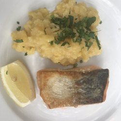 Obermaier - Wildlachs mit lauwarmem Kartoffelsalat