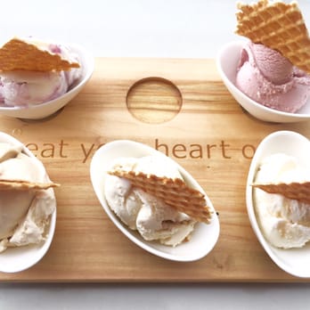 High Point Creamery - Ice Cream Flight - $9 + $1 for each waffle chips - Ice Cream & Frozen Yogurt Near Me - Denver, Colorado