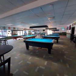 Lake Billiards Grill & Sports Bar - 7 Diamond 3.5' x 7' pool tables, 1 Brunswick Gold Crown 9' table, 1 Brunswick Gold Crown Snooker table, 1 - Three Cushion Billiard table