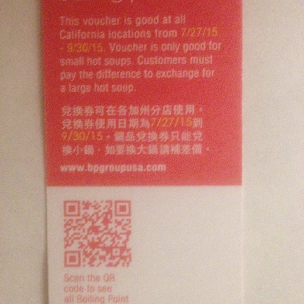 Boiling Point - Buy two get one free coupon - Hot Pot Near Me - Fremont, California