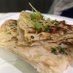 Ds Modern Caribbean - Pepper Roti - looking for a tasty and filling vegetarian meal, be sure to check it out.
