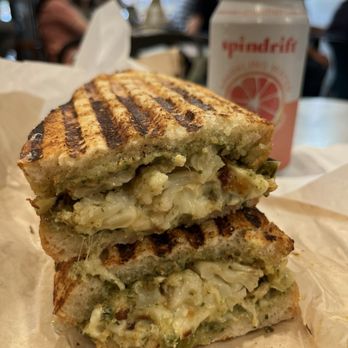 Flour Bakery + Café - Grilled cauliflower melt & Grapefruit Spindriff - Bakeries Near Me - Boston, Massachusetts