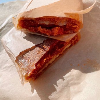 The Spanish Table - Menorcan Panini - sobrasada, mahon cheese; optional drizzle of honey. - Coffee & Tea Near Me - San Francisco, California The Spanish Table - Menorcan Panini - sobrasada, mahon cheese; optional drizzle of honey. - Coffee & Tea Near Me - San Francisco, California