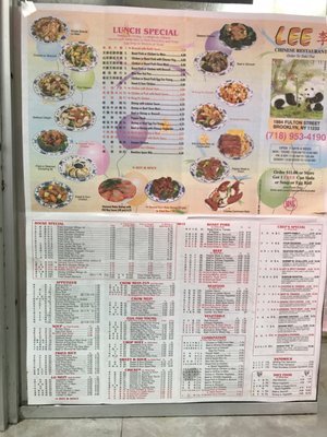 Menu photo 2 Lee's Chinese Restaurant Brooklyn, NY