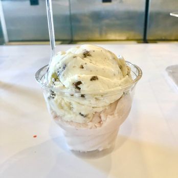 Sweethaven - Two scoops: Coconut-Almond (great) and Strawberry (ok) - Ice Cream & Frozen Yogurt Near Me - Franklin, Tennessee