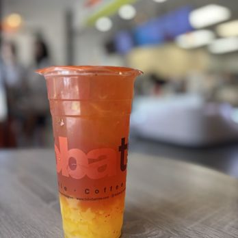 It's Boba Time - Artesia - Peach Strawberry Fruit Tea w/ mango jelly - Bubble Tea Near Me - Artesia, California It's Boba Time - Artesia - Peach Strawberry Fruit Tea w/ mango jelly - Bubble Tea Near Me - Artesia, California