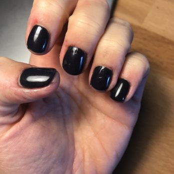 Always Nails - Dip manicure with polish on my skin, un-trimmed cuticles, and a patchy topcoat that isn't entirely smooth. - Nail Salons Near Me - Minneapolis, Minnesota