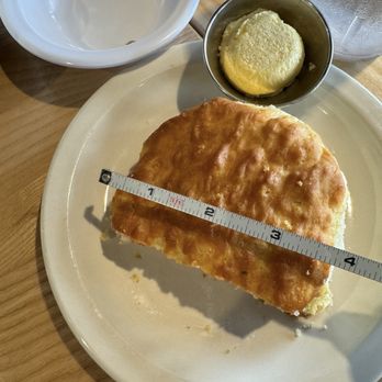 The Big Biscuit - Almost 4" size biscuit. Comes with butter. - Diners Near Me - Fayetteville, Arkansas The Big Biscuit - Almost 4" size biscuit. Comes with butter. - Diners Near Me - Fayetteville, Arkansas