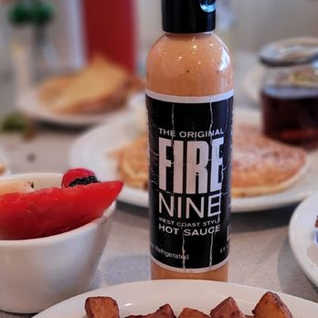 Nancy's Cafe - Nancy's exclusive Auburn's own Fire Nine hot sauce - Breakfast & Brunch Near Me - Auburn, California