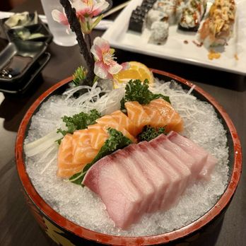 Sake - Sashami nicely plated - Sushi Bars Near Me - Rancho Cordova, California