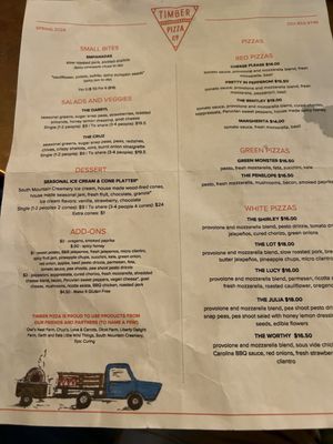 Menu photo 2 Timber Pizza - Petworth Washington, DC, DC Menu photo 2 Timber Pizza - Petworth Washington, DC, DC