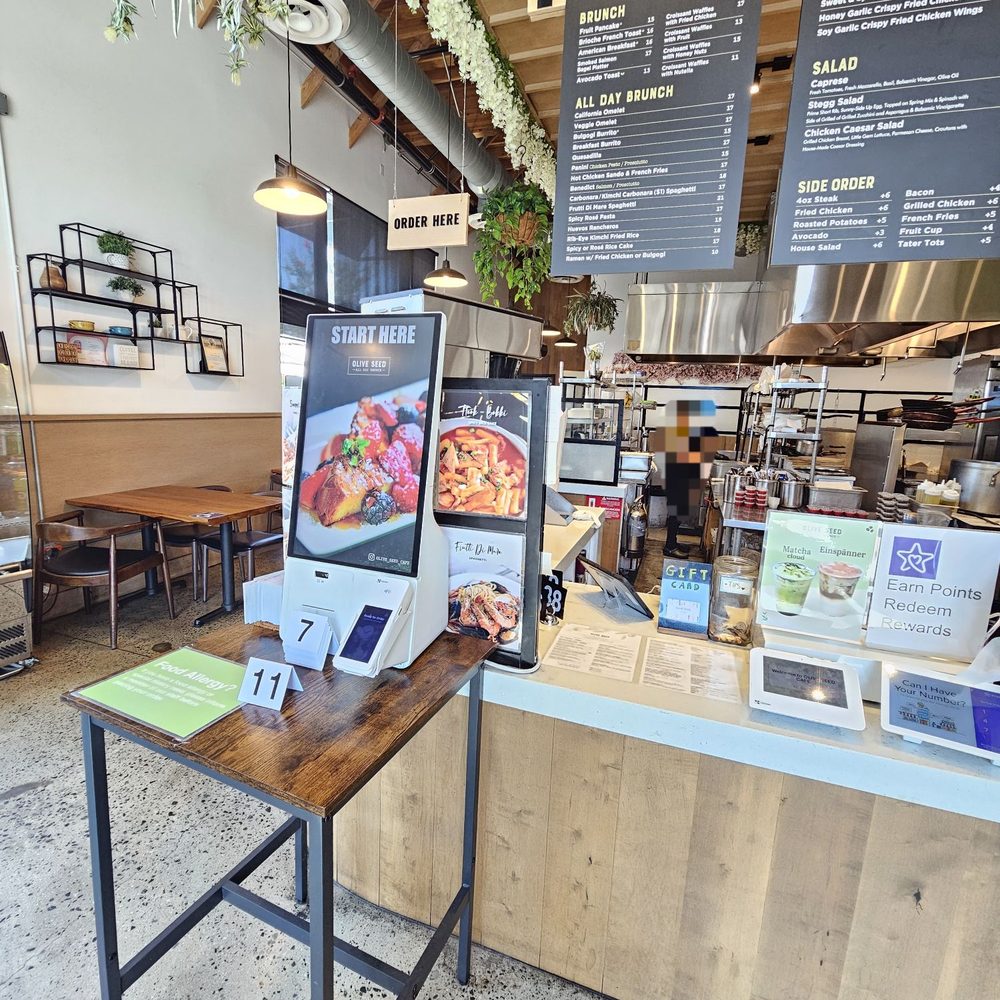 Olive Seed Cafe - Kiosk to self-order.7/7/2025 - Breakfast & Brunch Near Me - Yorba Linda, California