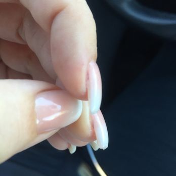 K3 Nails And Spa - Polish still on the side of my nails. When you want a clean French ombré look you don't want old polish showing. - Nail Salons Near Me - Milpitas, California