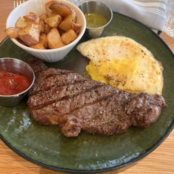 Complicated Pilgrim - Steak and eggs. - New American Near Me - Memphis, Tennessee