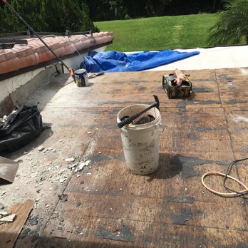 Storm Proof Roofing - Had to replace roof and patio tiles due to Storm Proof trying to "fix" the wrong roof with paint - Roofing Near Me - Deerfield Beach, Florida Storm Proof Roofing - Had to replace roof and patio tiles due to Storm Proof trying to "fix" the wrong roof with paint - Roofing Near Me - Deerfield Beach, Florida
