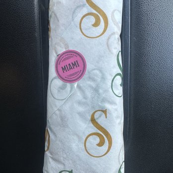 Sanguich - I really liked the stickers on each sandwich to identify them. - Cuban Near Me - Miami, Florida