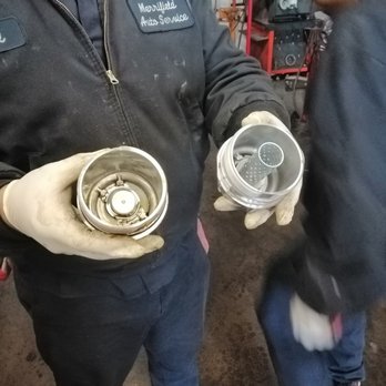 Take 5 Oil Change - Clean filter on right is original filter. - Oil Change Stations Near Me - Lexington, South Carolina Take 5 Oil Change - Clean filter on right is original filter. - Oil Change Stations Near Me - Lexington, South Carolina
