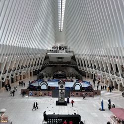 Westfield World Trade Center - Inside there are shops, ice skating and meet Santa . You can also catch the train to New Jersey