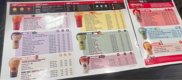 Menu photo 2 Kung Fu Tea Hampton, VA