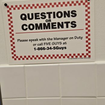 Five Guys - Wall sign - Burgers Near Me - Indian Land, South Carolina Five Guys - Wall sign - Burgers Near Me - Indian Land, South Carolina