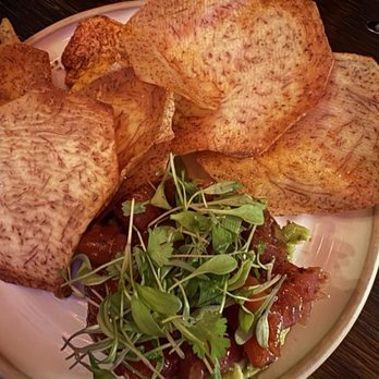 The Crow Bar - Tuna tartar with chips - Chicken Wings Near Me - Wilmington, Delaware The Crow Bar - Tuna tartar with chips - Chicken Wings Near Me - Wilmington, Delaware