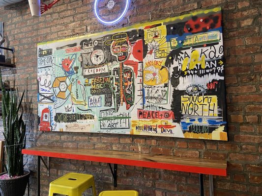 Black Milk Coffee and Crepe by null