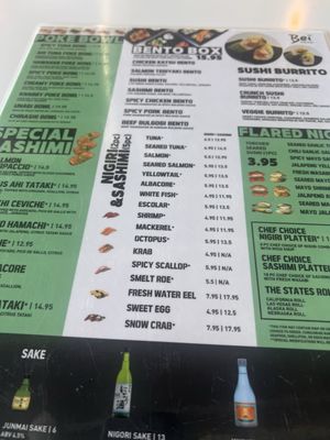Menu photo 2 Bei Sushi Express Scottsdale, AZ