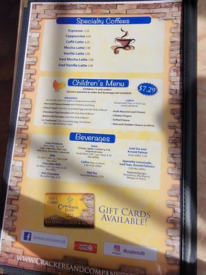 Menu photo 1 Crackers & Co Cafe Tempe, AZ