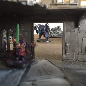 Tyton Games - The captain waiting to take his shot! Best tables and terrain in the area at Tyton Games! - Videos & Video Game Rental Near Me - Villa Park, Illinois