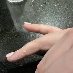Touch Of Beauty - Paint on my hand from the polish!