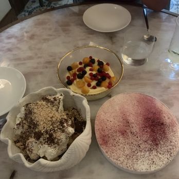 Marisi - Meyer Lemon (top), Milk Chocolate (bottom right), Coffee & Cream (bottom left) - Italian Near Me - La Jolla, California Marisi - Meyer Lemon (top), Milk Chocolate (bottom right), Coffee & Cream (bottom left) - Italian Near Me - La Jolla, California