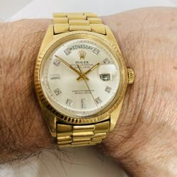DeWitt's Diamond & Gold Exchange - President Diamond Dial Rolex
