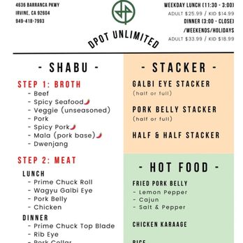 dPot Unlimited - Page 1 03/03/2024 - Hot Pot Near Me - Irvine, California