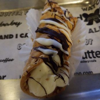 Bread and Butter Bakery - Conoli, with chocolate drizzle. Delectable. - Bakeries Near Me - Covington, Georgia Bread and Butter Bakery - Conoli, with chocolate drizzle. Delectable. - Bakeries Near Me - Covington, Georgia