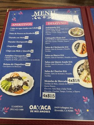 Menu photo 7 Oaxaca de Mis Amores Riverside, CA Menu photo 7 Oaxaca de Mis Amores Riverside, CA