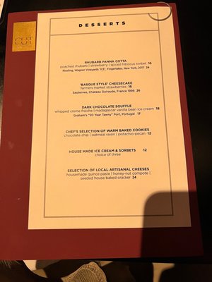 Menu photo 1 CUT New York, NY
