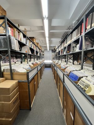 Jazz Record Center interior — New York City's best jazz vinyl record store since 1983, Chelsea Manhattan