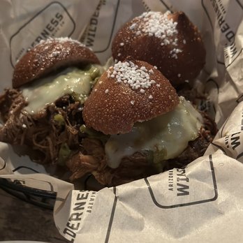Arizona Wilderness Brewing - Green Chili Pulled Pork Sliders - Breweries Near Me - Gilbert, Arizona Arizona Wilderness Brewing - Green Chili Pulled Pork Sliders - Breweries Near Me - Gilbert, Arizona